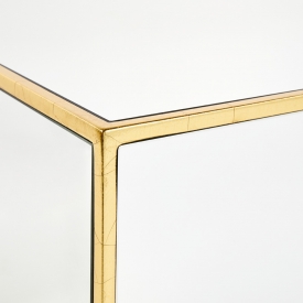 Mirror Coffee Table: Antique Gold